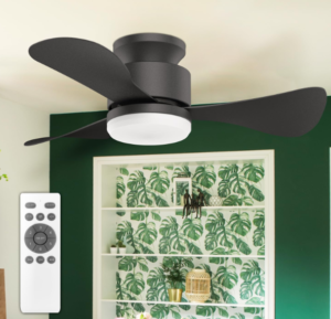 Ventilador Techo Silencioso Luz Y Control Remoto 28 Pulgadas 71 Cm 60 Hz Blanco Plástico 3