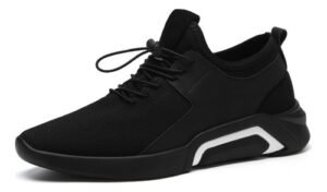 Tenis Negros Para Hombre Urbanos Casuales Deportivos Negro Suela Linea Blanca 27 Mx