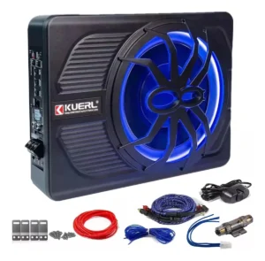 SUBWOOFER AMPLIFICADOR 10 PULGADAS NEGRO 1200W PARA AUTO