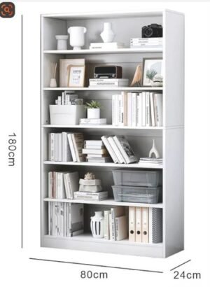 Estante Librero Moderno Amplio Minimalista Gabinete Blanco