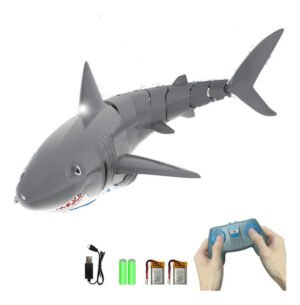 Juguete De Tiburón A Control Remoto Para Nado Bajo El Agua Gris Tiburón