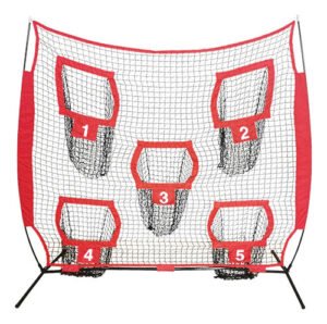 Portería Futbol Entrenar 5 Espacios Red Futbol Rojo