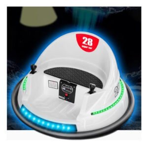 Carrito Chocon Bumper Car Blanco 6v Eléctrico Montable Blanco