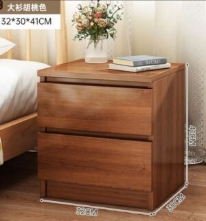 Buró Mesita De Noche Recamara Resistente Mate Marrón