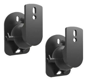Soportes De Pared Ajustables Para Bocinas Kit 2 Piezas Negro