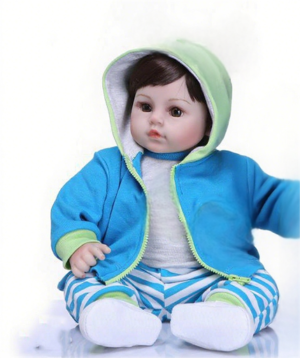 60 Cm Bebé Reborn Muñeca Niña Cuerpo Completo Silicona
