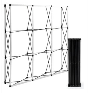 Porta Banner Publicitario Color Negro 230*230cms Plegable Negro