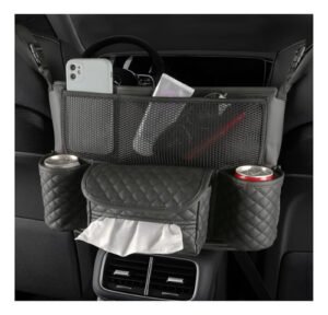 Organizador Y Bolsa De Basura Para Coche Almacenamiento Lisa Negro