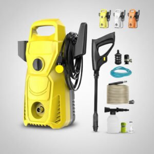 Hidrolavadora Electrica Alta Presion Multifuncional Portatil Amarillo 60 Hz