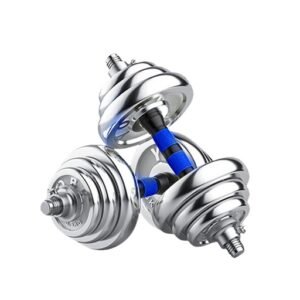 Kit De Mancuernas Para Entrenar Barra Ajustable Para Gym Metalico