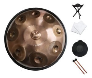 Handpan 18 Pulgadas 9 Notas G Menor Dorado De Alta Calidad Cobre