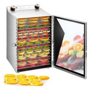 Deshidratador Alimentos 18 Bandejas Comercial Acero Inox Plateado