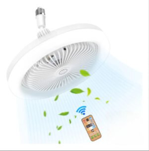 Ventilador Control Remoto Led Lámpara 3 Velocidades 127v 25.8 Cm 60hz Blanco Plástico