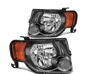 Faros Delanteros Ford Escape 2008-2012 Negros Par