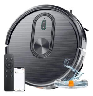 Aspirador Trapeadora Aspiradora Robot Inteligente 2499pa Negro