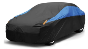 Impermeable Protector Para Auto Sedan 4.7m Para Exterior Negro Con Azul
