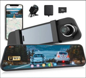 Cámara Para Automóvil Frontal Y Trasera Wifi Pantalla Táctil