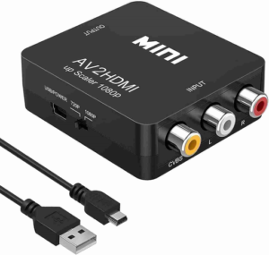 Convertidor HDMI a RCA AV Video 1080P con Cable USB