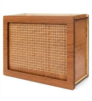 Alcancía de madera con meta reto de ahorro 125 mil pesos