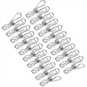 Pinzas Ropa Acero Inoxidable 50 Pzs Ganchos Tendedero