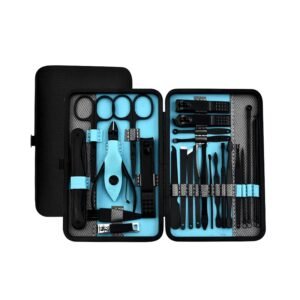Kit Manicure Pedicure 18 Piezas Acero Inoxidable Estuche