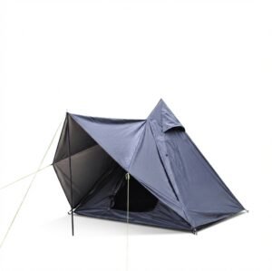 Casa De Campaña Negra Familiar Impermeable Para Acampar