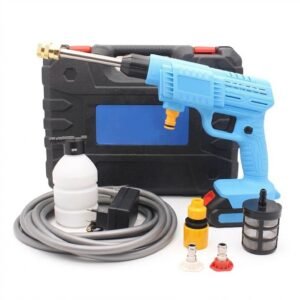 Pistola Lavadora Presión Inalámbrica Con Batería Y Manguera