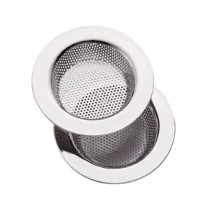 coladera acero inoxidable con tapa para fregadero 2pcs