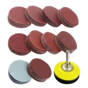 Discos de lija 2 pulgadas con base velcro 100 piezas