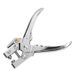 Pinza remachadora con ojillos dorados set herramienta