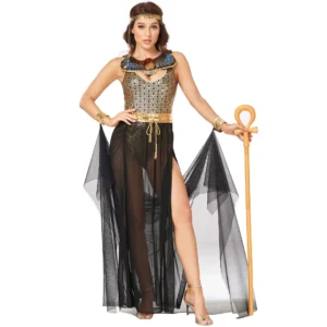 Disfraz de Cleopatra adulto egipcia dorado Halloween