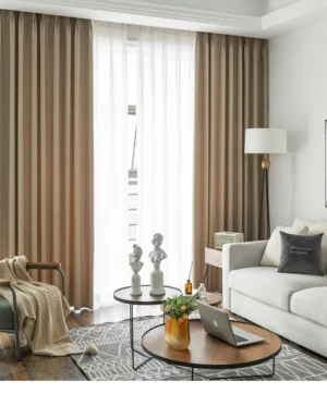 Cortinas blackout opacas para sala y recámara gris