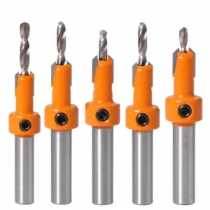 Set 5 brocas avellanadoras para madera 8-10mm