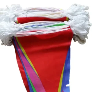 Banderines Decorativos Multicolor Triangulares Colgante 200m