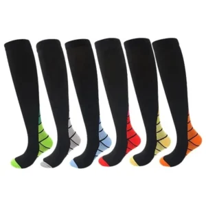 Calcetas deportivas de compresión para hombre negro
