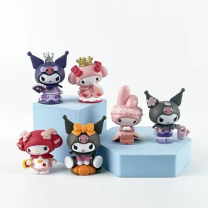 Juguetes En Miniatura De 24 Piezas De Sanrio Kuromi