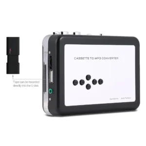 Convertidor de casete a MP3 con USB y audífonos