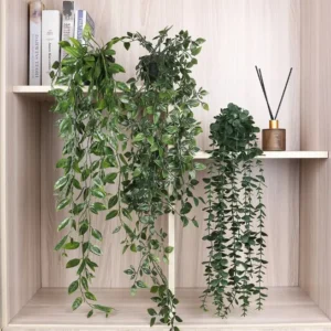set de 6 plantas colgantes artificiales decorativas para interiores