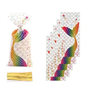 Bolsas de regalo de sirena 100pz