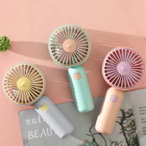 Mini Ventilador Portatil Recargable para Mesa y Mano