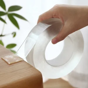 cinta adhesiva doble cara transparente reutilizable