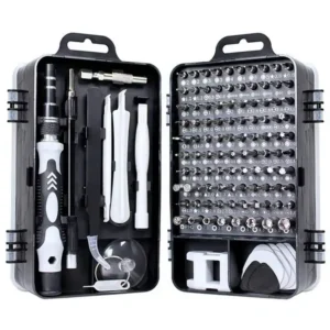 Kit destornilladores de precisión 115 en 1 con estuche