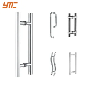 Jaladera Acero Inoxidable Tipo H Puerta Cristal Vidrio