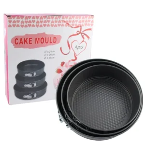 Set 3 moldes para pastel desmontables antiadherentes