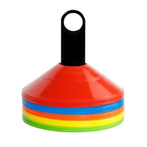 Set de conos planos para entrenamiento de futbol coloridos