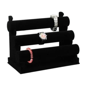 Exhibidor Porta Pulsera/porta Reloj Con 3 Niveles Plegable