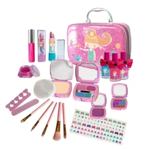 Set de Maquillaje de Juguete para Niñas con Bolsa Sirena