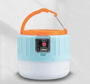 Lámpara de camping recargable usb con asa 3 en 1