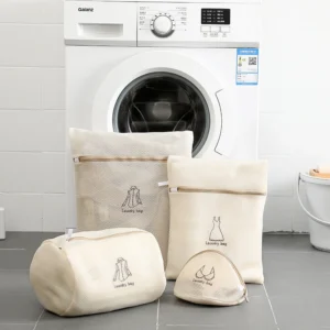 Set de bolsas de malla para lavar ropa delicada 7 pzs
