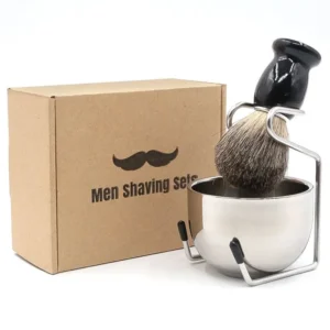 Set de rasurado con brocha y tazón para hombre